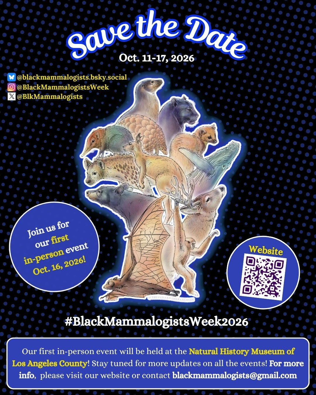A save the date flier for October 11-17, 2026, when we'll have our next event.