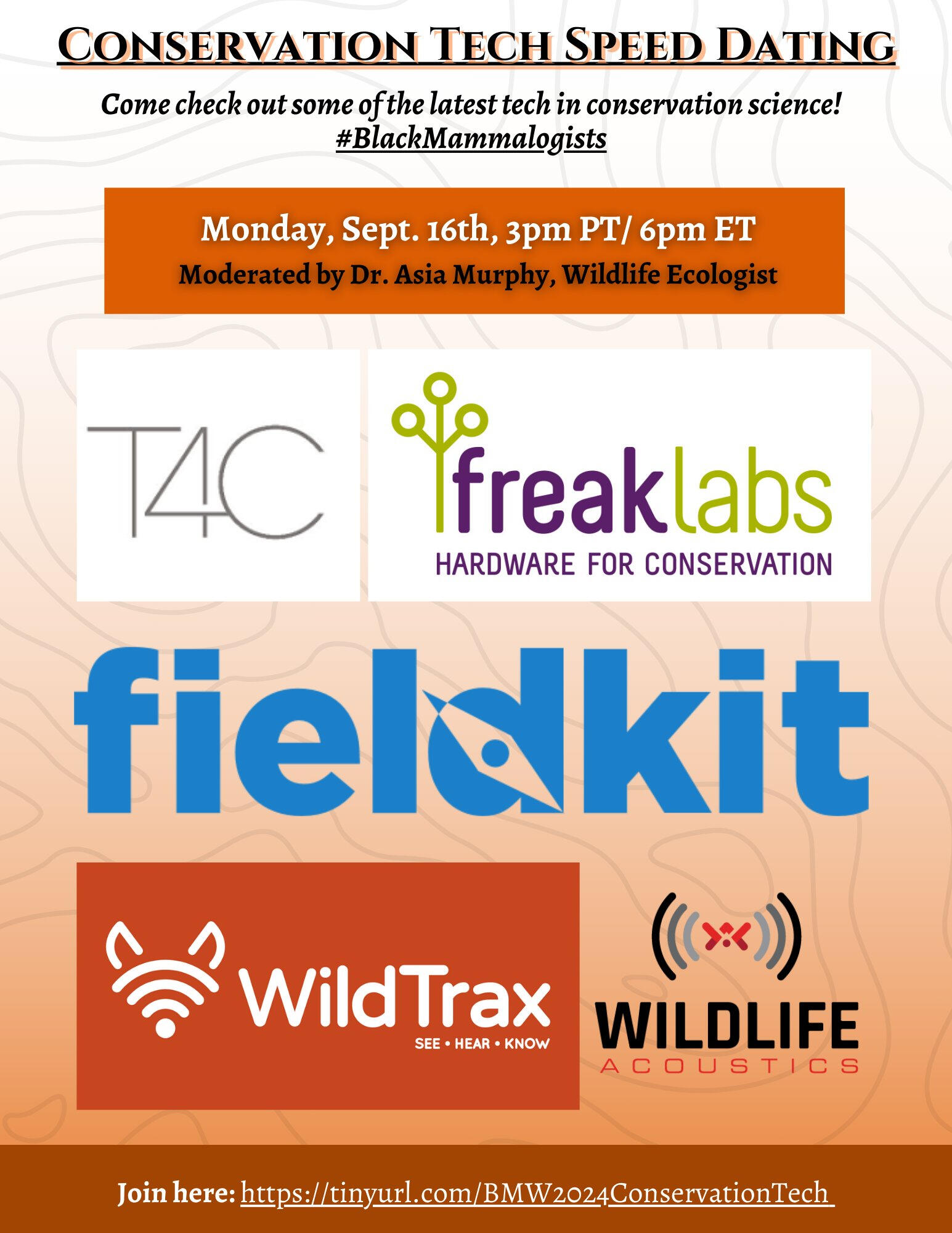 Conservation Tech Panel with Tech 4 Conservation, FieldKit, Freaklabs, Wildlife Acoustics, WildTrax